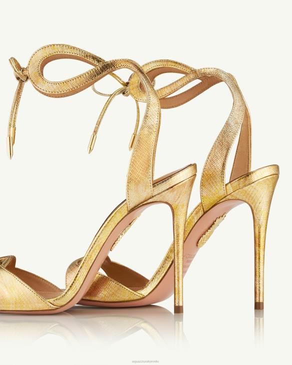 Aquazzura Tessa Sandal 105 GOLD 8TLF74