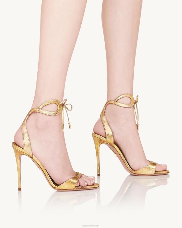 Aquazzura Tessa Sandal 105 GOLD 8TLF74