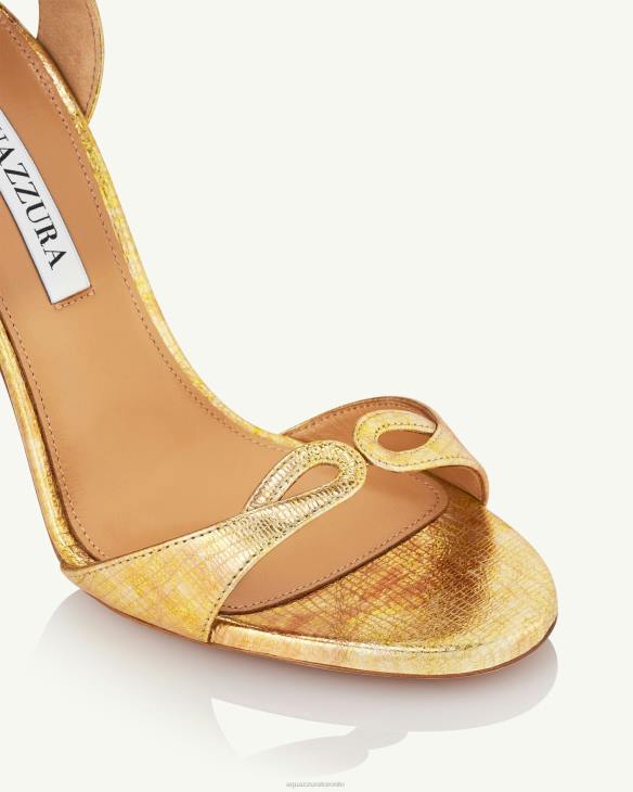 Aquazzura Tessa Sandal 105 GOLD 8TLF74