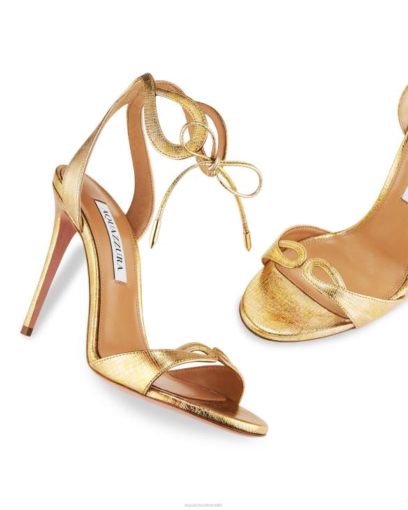 Aquazzura Tessa Sandal 105 GOLD 8TLF74