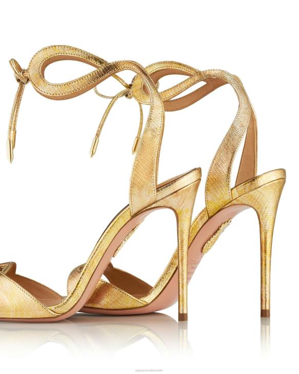 Aquazzura Tessa Sandal 105 GOLD 8TLF74