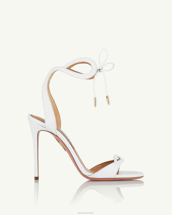 Aquazzura Tessa Sandal 105 WHITE 8TLF18