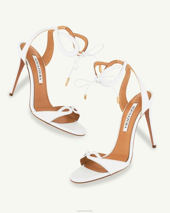 Aquazzura Tessa Sandal 105 WHITE 8TLF18