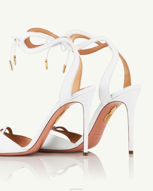 Aquazzura Tessa Sandal 105 WHITE 8TLF18