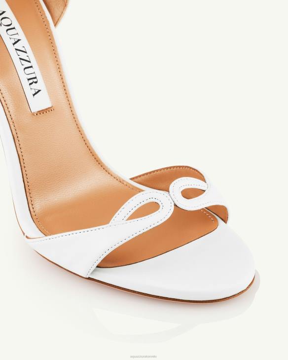 Aquazzura Tessa Sandal 105 WHITE 8TLF18