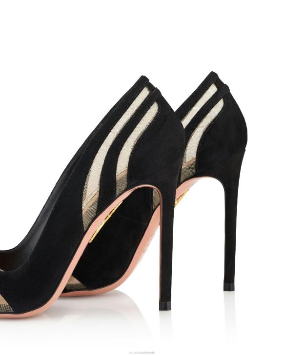 Aquazzura The Spy Pump 105 BLACK 8TLF209