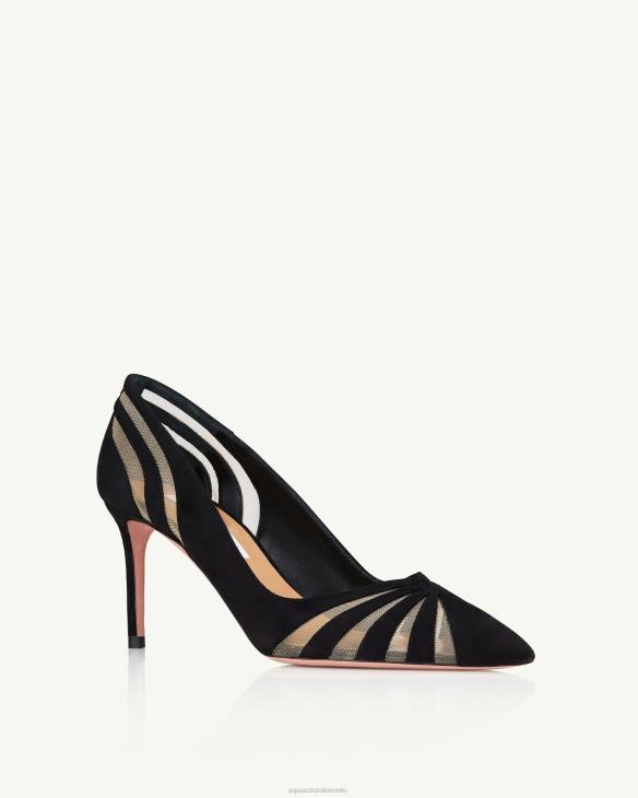 Aquazzura The Spy Pump 75 BLACK 8TLF210