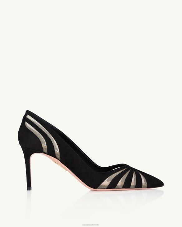 Aquazzura The Spy Pump 75 BLACK 8TLF210