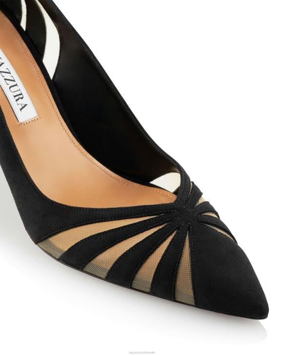 Aquazzura The Spy Pump 75 BLACK 8TLF210