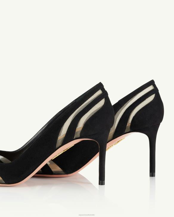 Aquazzura The Spy Pump 75 BLACK 8TLF210