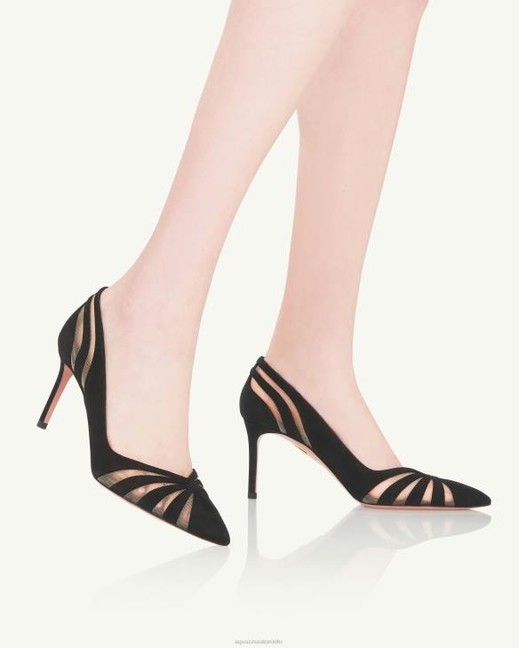 Aquazzura The Spy Pump 75 BLACK 8TLF210