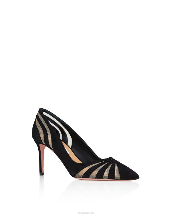 Aquazzura The Spy Pump 75 BLACK 8TLF210