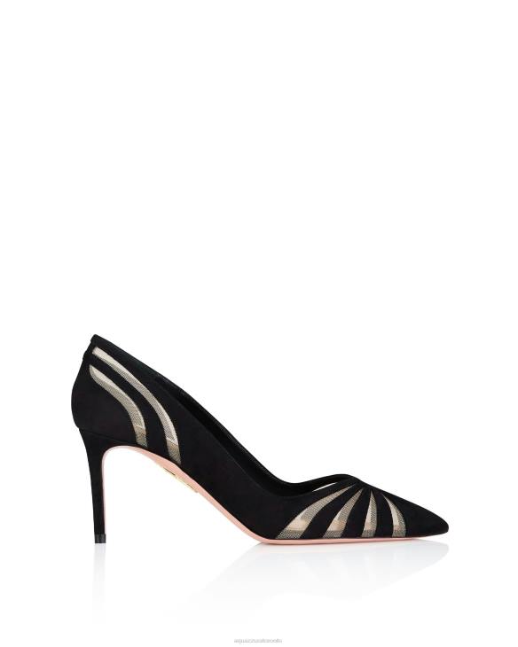 Aquazzura The Spy Pump 75 BLACK 8TLF210