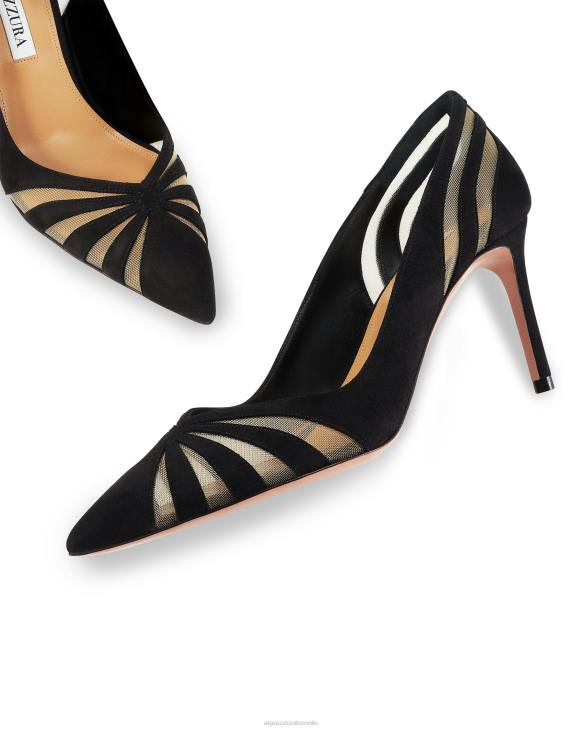 Aquazzura The Spy Pump 75 BLACK 8TLF210