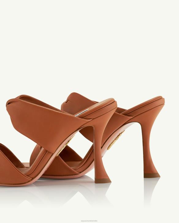 Aquazzura Twist Sandal 95 BROWN 8TLF72