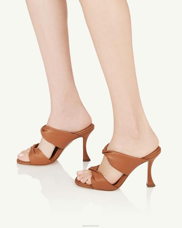 Aquazzura Twist Sandal 95 BROWN 8TLF72