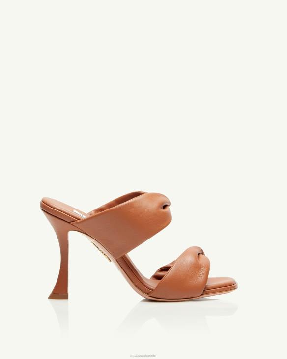 Aquazzura Twist Sandal 95 BROWN 8TLF99