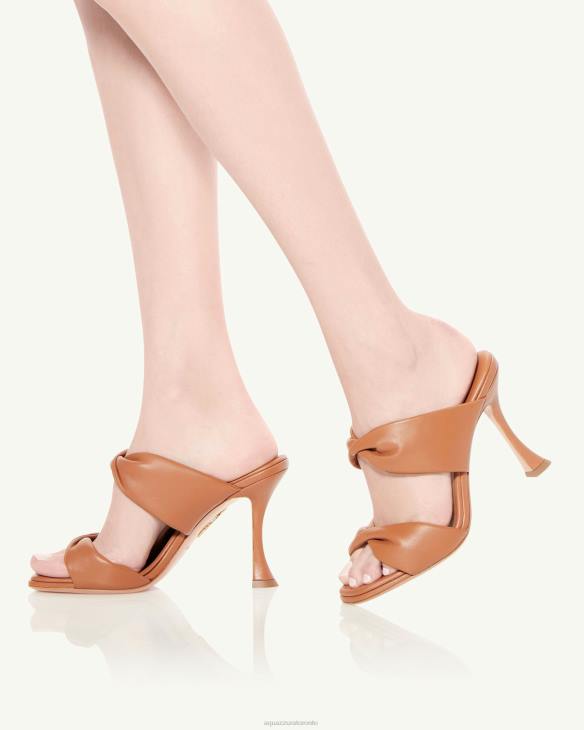 Aquazzura Twist Sandal 95 BROWN 8TLF99