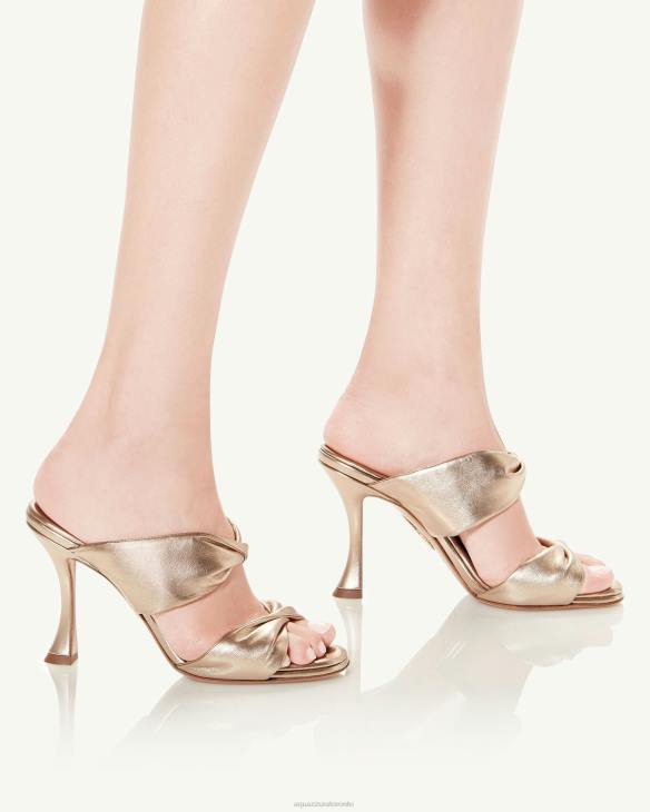 Aquazzura Twist Sandal 95 GOLD 8TLF90