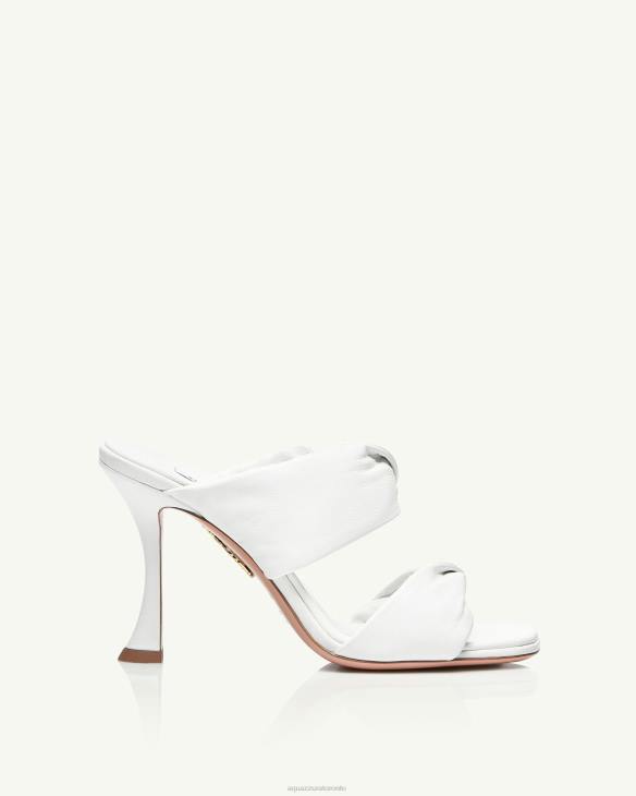 Aquazzura Twist Sandal 95 WHITE 8TLF22