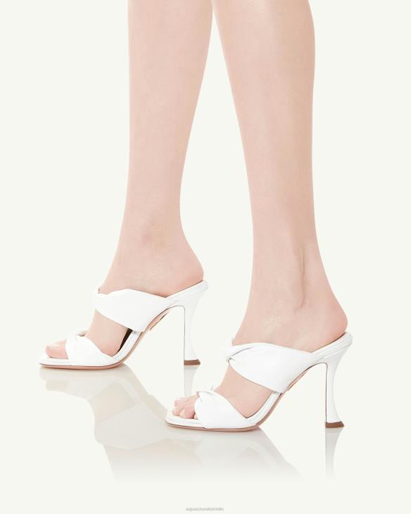 Aquazzura Twist Sandal 95 WHITE 8TLF22