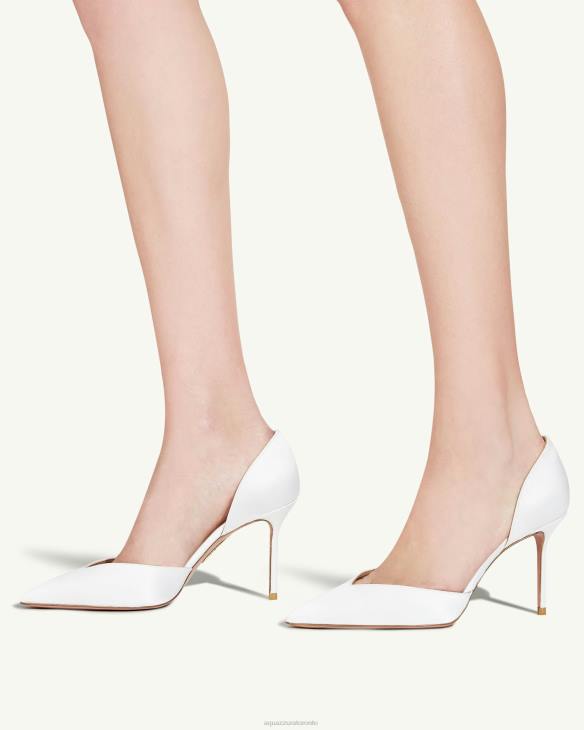 Aquazzura Uptown Pump 85 WHITE 8TLF235