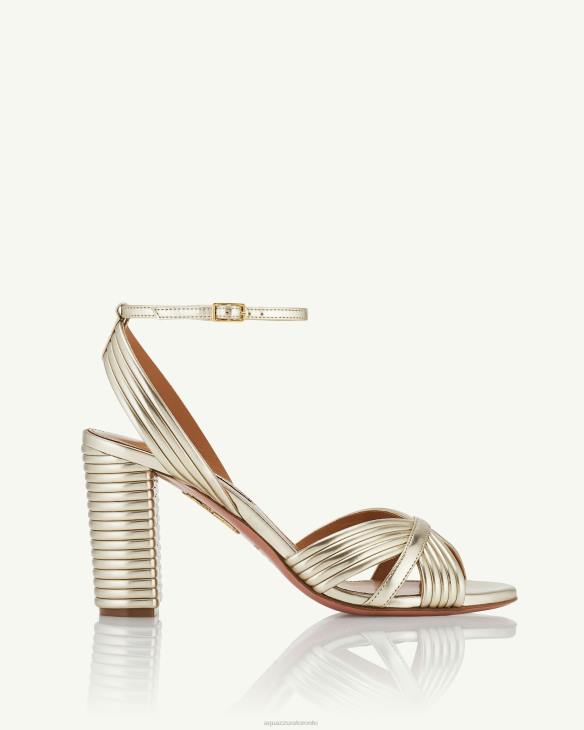 Aquazzura Very Sundance Sandal 85 GOLD 8TLF57