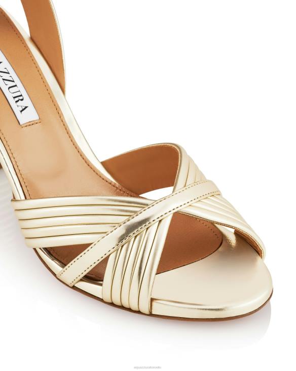 Aquazzura Very Sundance Sandal 85 GOLD 8TLF57