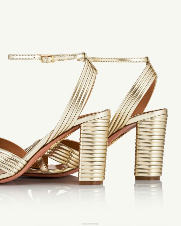 Aquazzura Very Sundance Sandal 85 GOLD 8TLF57