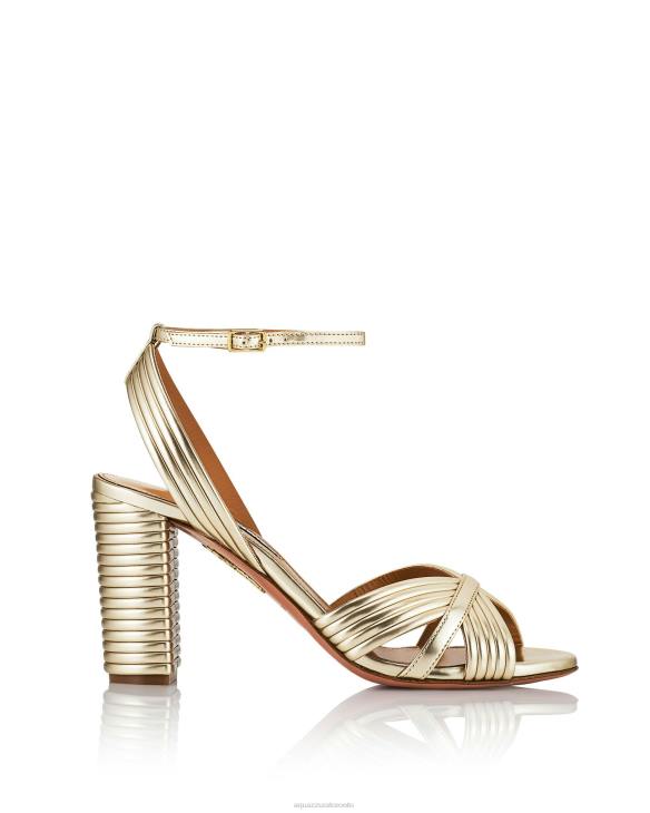 Aquazzura Very Sundance Sandal 85 GOLD 8TLF57