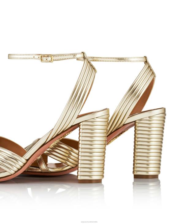 Aquazzura Very Sundance Sandal 85 GOLD 8TLF57