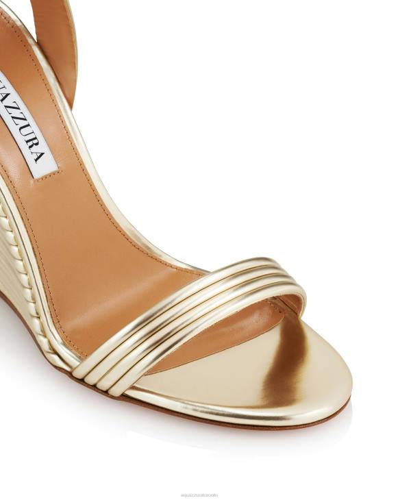 Aquazzura Wow Wedge 95 GOLD 8TLF84