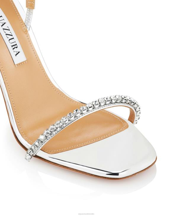 Aquazzura Yes Darling Sandal 95 SILVER 8TLF49